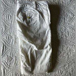 Tan American eagle Bermuda shorts